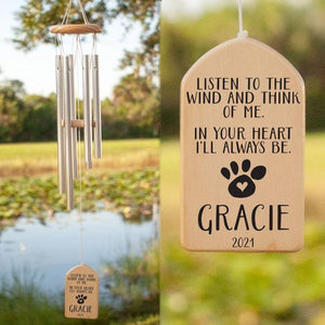 Personalized Always In Your Heart Wind Chime