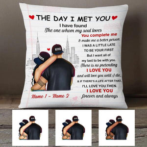 Personalized Couple The Day I Met You Pillowcase