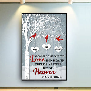 Heaven In Our Home - Memorial Gift - Personalized Custom Poster