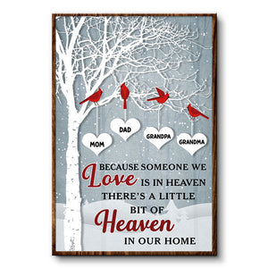 Heaven In Our Home - Memorial Gift - Personalized Custom Poster