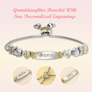 To My Granddaughter/Daughter Personalized Bracelet