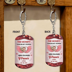 The Moment Your Heart Stopped Personalized Keychain