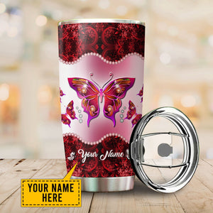 Personalized Butterfly Steel Stainless Tumbler