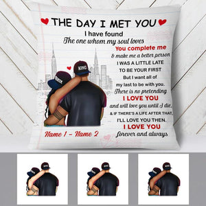 Personalized Couple The Day I Met You Pillowcase