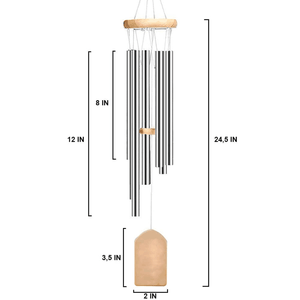 I hide my tears When I say Your Name - Memorial Personalized Wind Chimes