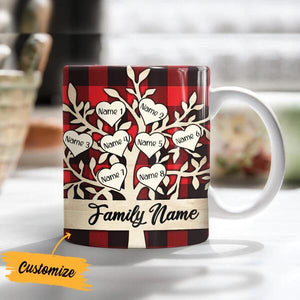 Family Tree Christmas Mug Personalized Mug-Christmas Gift