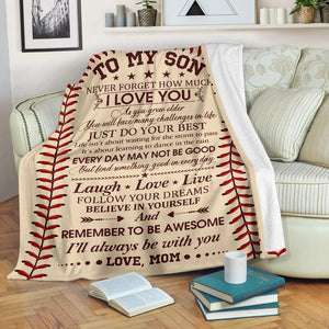 I Will Always Be With You Personalized Blanket For Baseball Lover