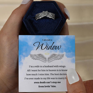 Personalized Name Angel Wing Ring