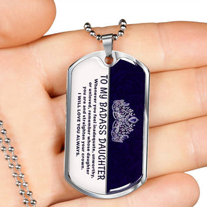 To My Badass Daughter Necklace