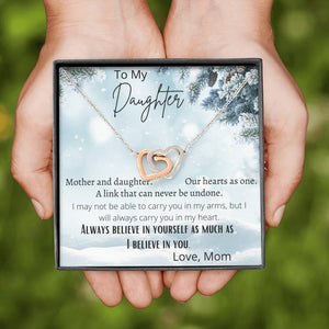 Hearts As One Daughter Necklace