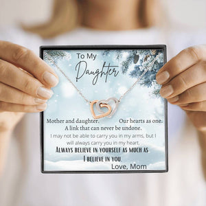 Hearts As One Daughter Necklace