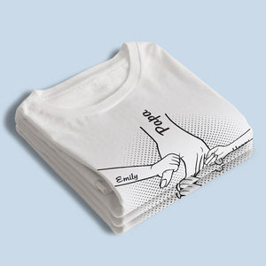 Hand In Hand, I Will Always Protect You - Family Personalized Custom T-shirt