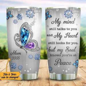 Personalized Butterfly Memory Stainless Steel Tumbler