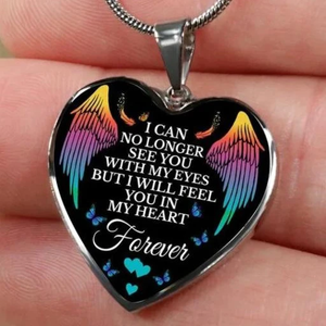 Memorial I Will Feel You In My Heart Ornament&Necklace