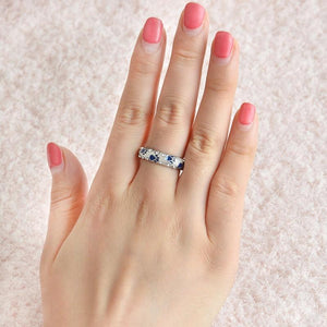 "When I Am with My Pet" Rhinestone Paw Ring