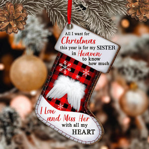 How Much I Miss You Christmas Ornament