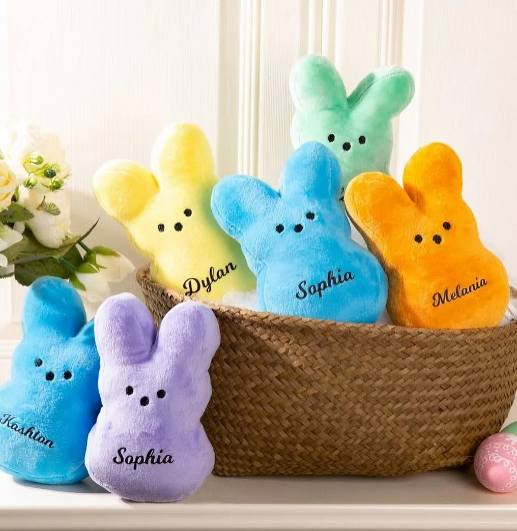 Easter Bunny Plush Toy,Personalized Name Plush Doll
