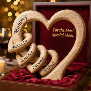 Mommy Heart Plaque - Personalized Gifts For Mother's Day