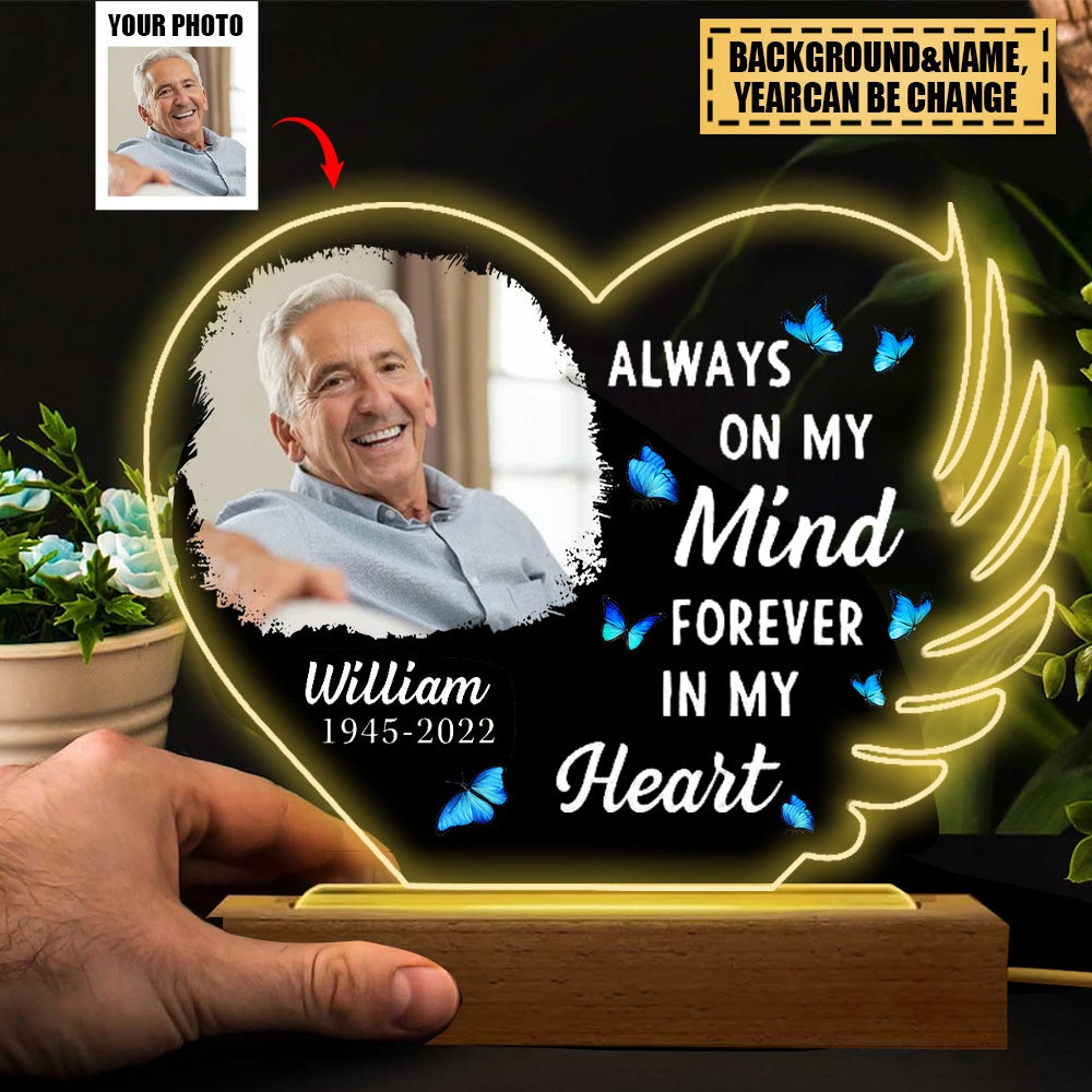 Custom Photo Your Wings Were Ready - Personalized 3D Led Light Lamp