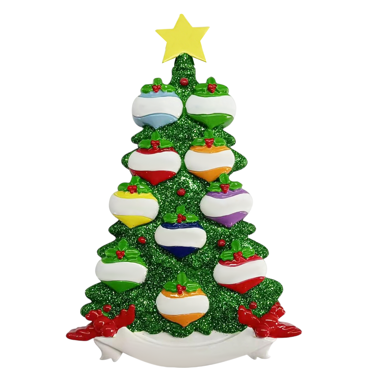 Personalized Customized Family Christmas Tree Ornament