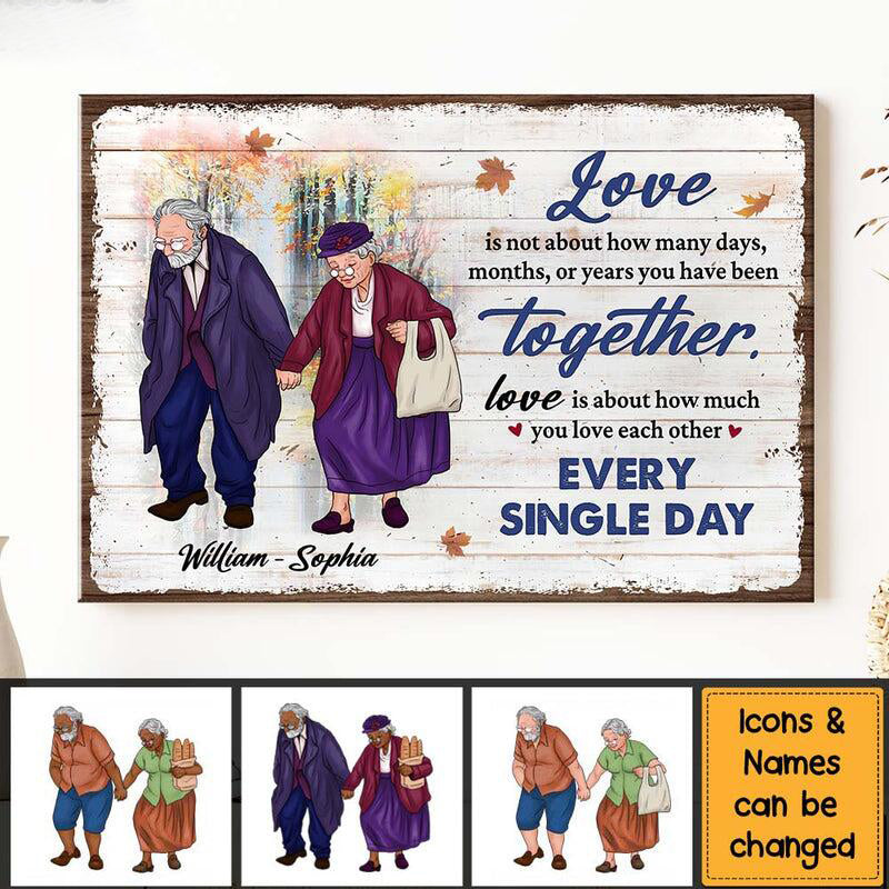 Gift For Couple Love Each Other Every Single Day Canvas