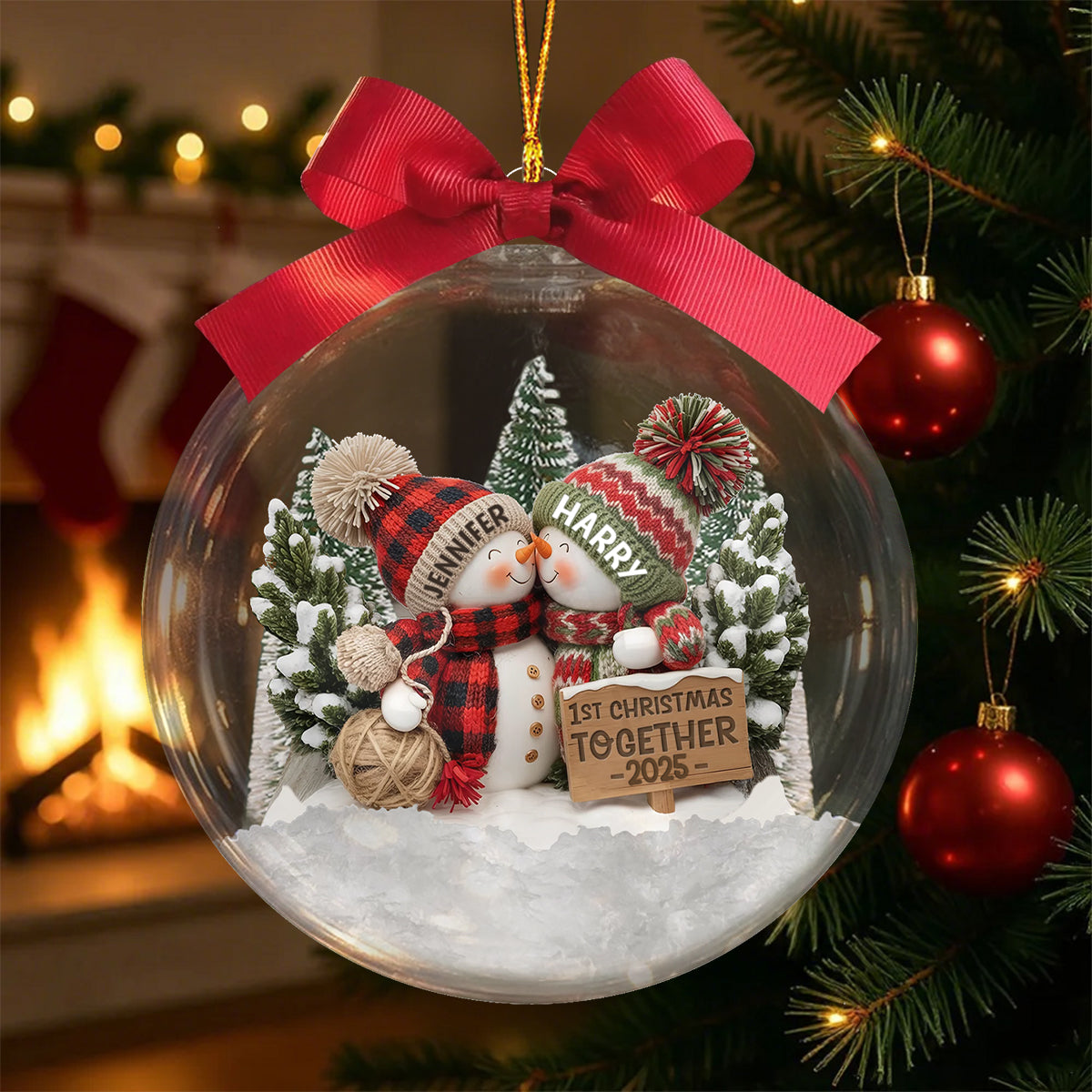 1st Christmas Together - Custom Christmas Ornament Wedding Gifts