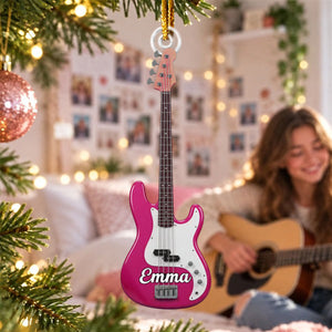 Personalized Ornament, Christmas Gift For Guitarist, Guitar Lovers