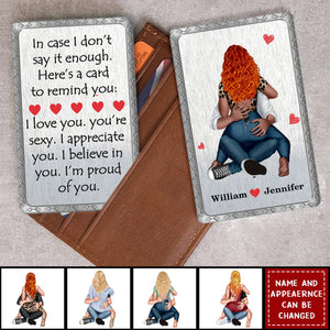 All The Things to Say Card - Personalized Couple Wallet Card