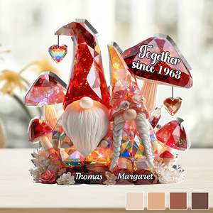 Together Since,Custom Name Crystal Look Keepsake