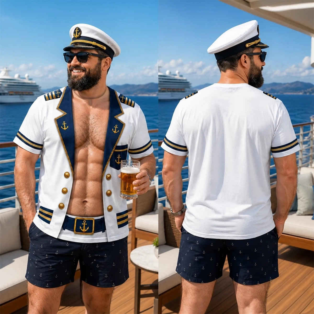 Custom Funny T-shirt | Personalized Gifts For Men-Captain Of Chaos