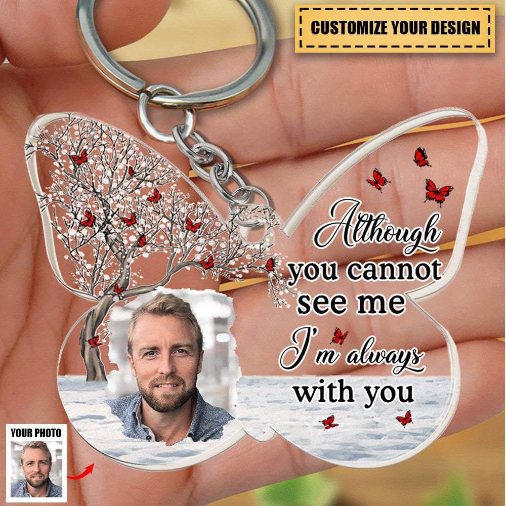 Your Wings Were Ready But My Heart Was Not - Personalized Acrylic Photo Keychain