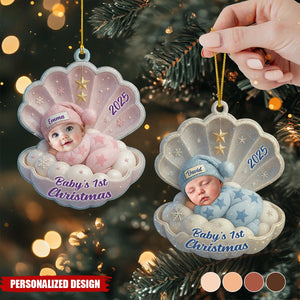 Baby's First Christmas Ornament, Personalized Newborn Christmas Ornament