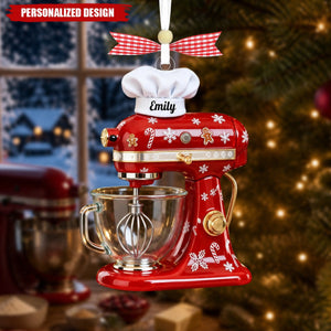 Personalized Baking Mixer Xmas Ornament, Home Baker Keepsake