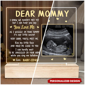 Baby Bump Personalized 3D LED Light-Gift For First Mom