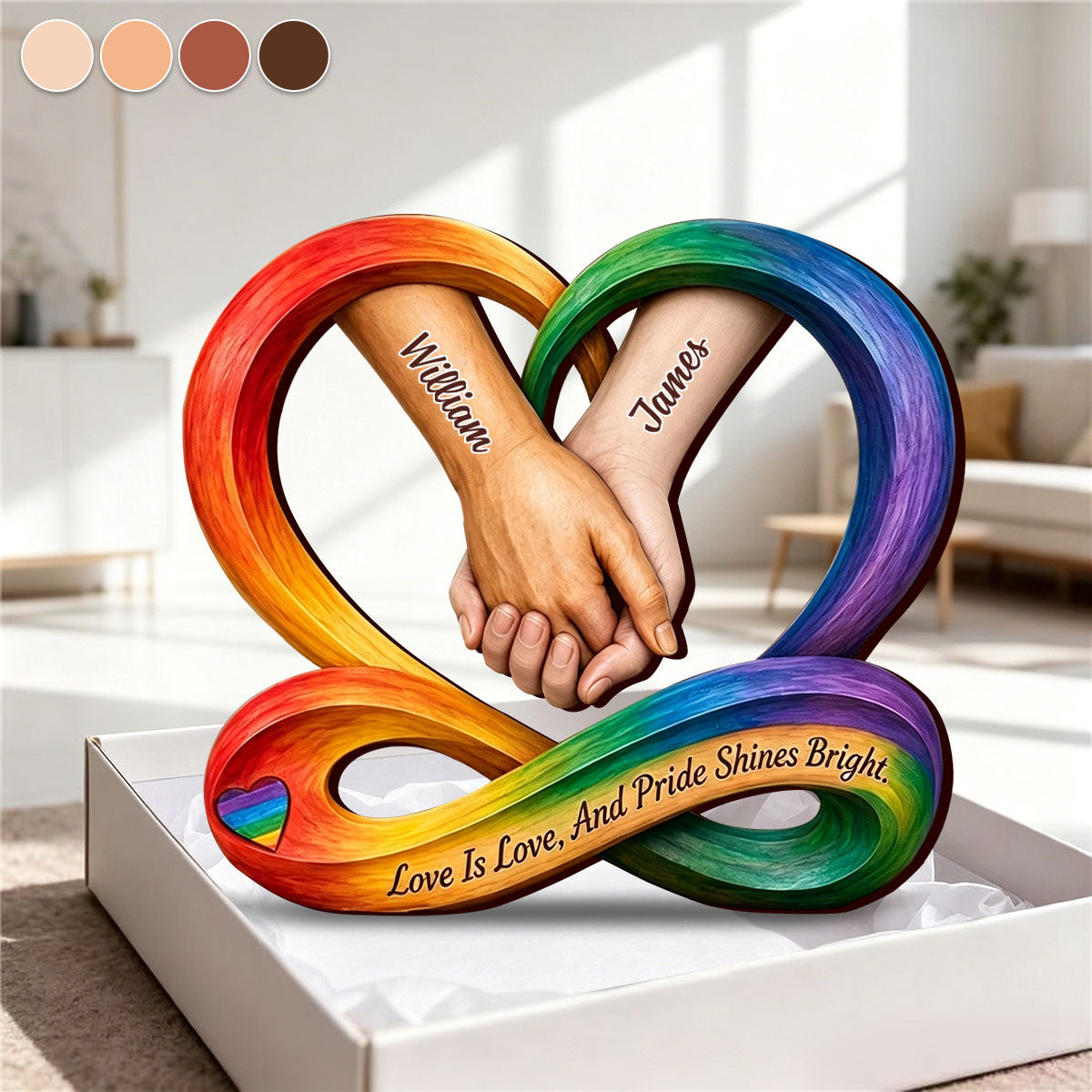 Personalized Wooden Plaque For LGBTQ ,Pride Month Gift