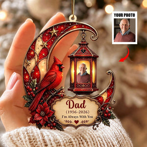 Personalized Cardinal Memorial Acrylic Keychain
