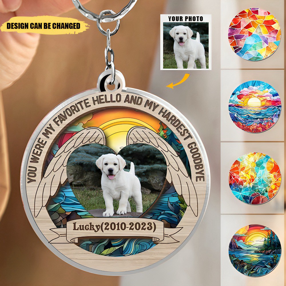 I Loved You Your Whole Life I'll Miss You For The Rest Of Mine-Personalized Memorial Keychain