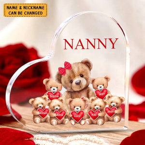 Mama Bear With Little Kids Personalized Acrylic Plaque