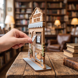Personalized Cozy Bookshop Reading Tracker Wooden Sign Books Read This Year Counter