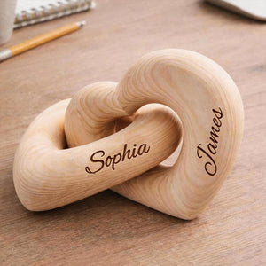 Personalized Names Infinity Heart Sculpture-Romantic Couple Keepsake