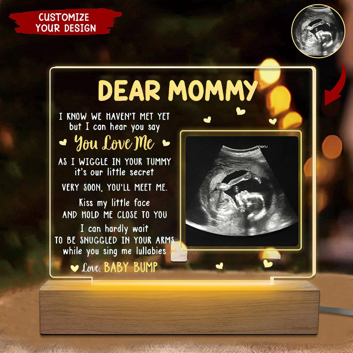 Gift For Mom You'll Meet Me - Family Personalized Custom LED Light