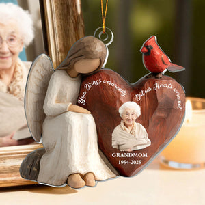 Personalized Memorial Angel Ornament, Upload Photo