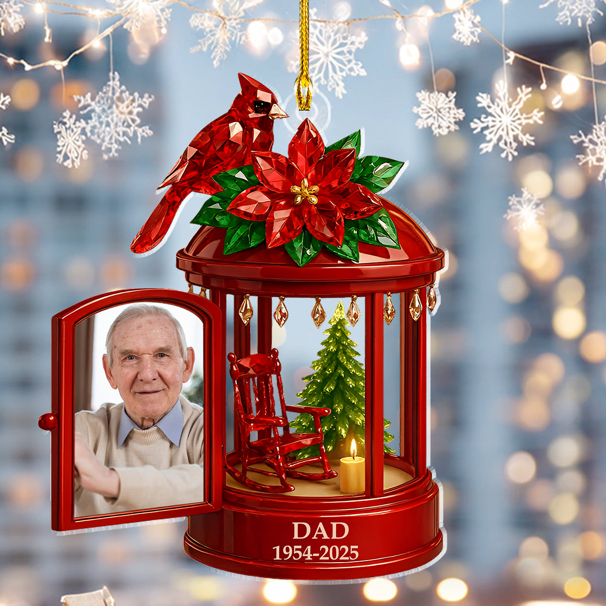 In Memory Of Personalized Custom Photo Ornament