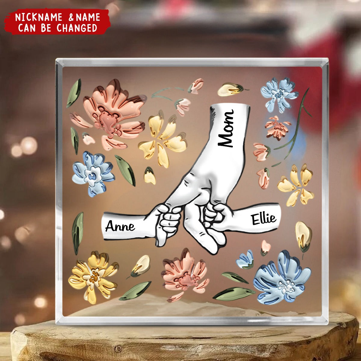 Hand In Hand, I Will Always Protect You -  Personalized Acrylic Plaque