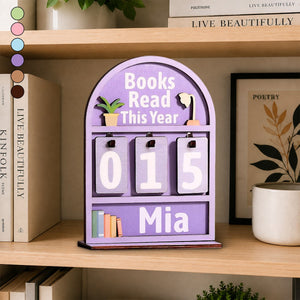 Books Read This Year Counter - Custom Books Read Tracker