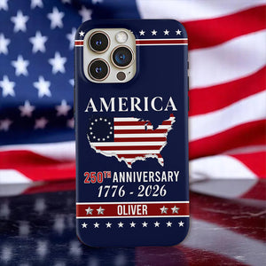 Personalized Name America 250th Anniversary Phone Case