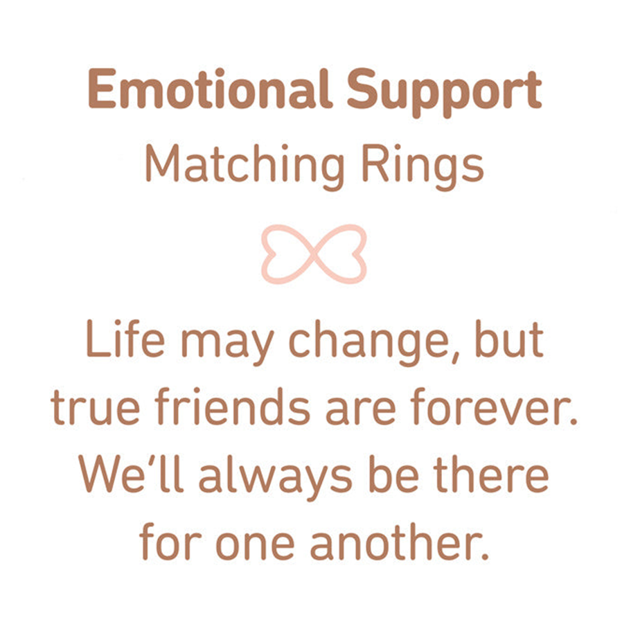 True Friends Are Forever Infinity 925 Sterling Silver Ring