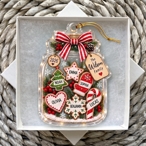 Personalized Family Christmas Ornament- Custom Name Keepsake