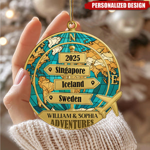Destination Of All Year - Personalized Ornament For Travel Lovers