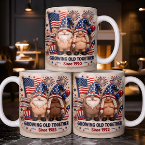 Growing Old Together, Personalized Coffee Mug, Gift For Couples